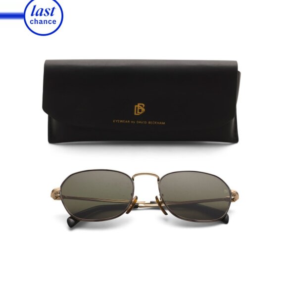 DAVID BECKHAM Gold 56mm Designer Sunglasses - Picture 1 of 2